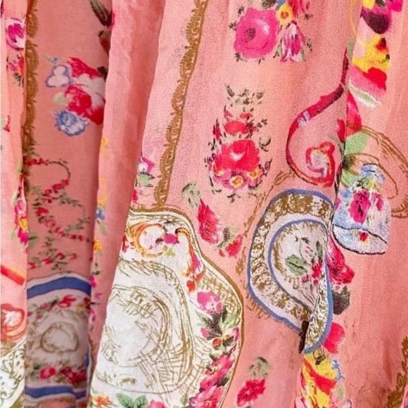 Cynthia Rowley Afternoon Tea Silk Top | Vintage/ blouson cut - Picture 6 of 14